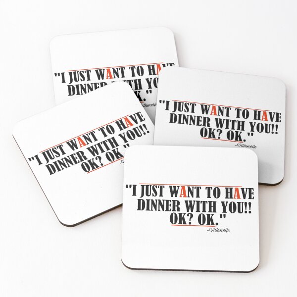 Item preview, "I just want to have dinner with you!! Ok? Ok. Villanelle quote designed and sold by SHAMTEES.
