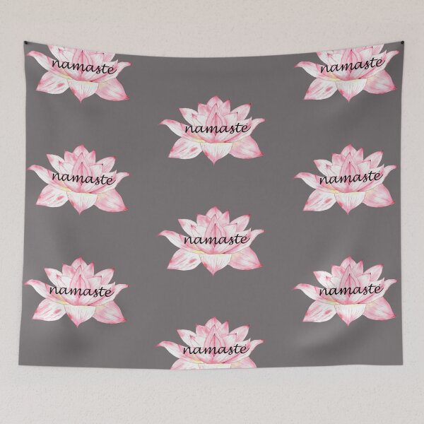 Item preview, Namaste, pink Lotus Flower designed and sold by latiendadearyam.
