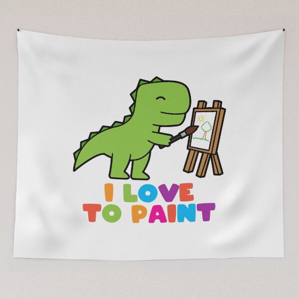 Item preview, I love to paint T-Rex designed and sold by nmdesigns1.