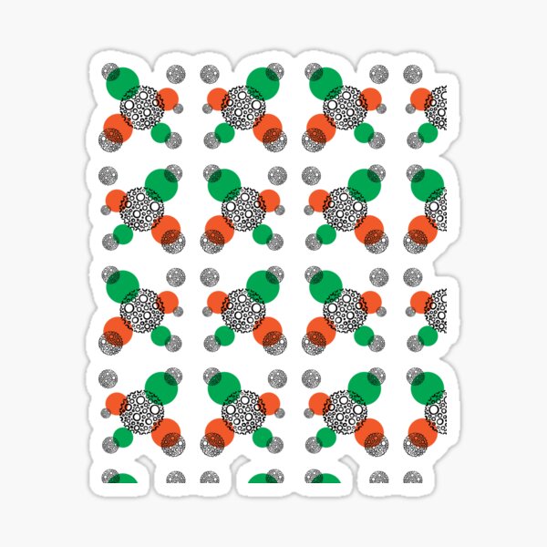 Colorful Design Circle Patterned Sticker