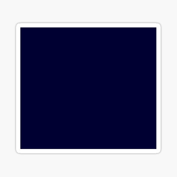 Navy Blue Plain Solid Colour: Blue Sticker