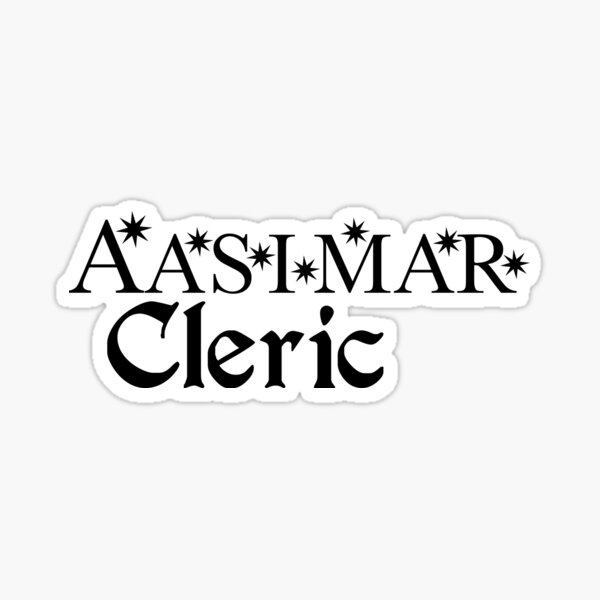 Aasimar Cleric Sticker