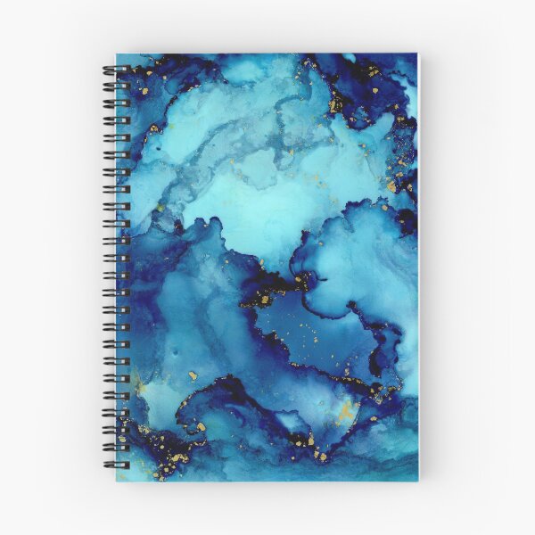 Item preview, Golden Waters- Abstract Alcohol Ink Painting designed and sold by True Illustration.