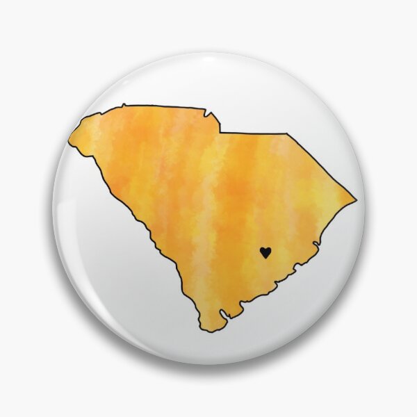 Item preview, Orange Watercolor South Carolina Berkeley County Heart designed and sold by Delaneymaybe.