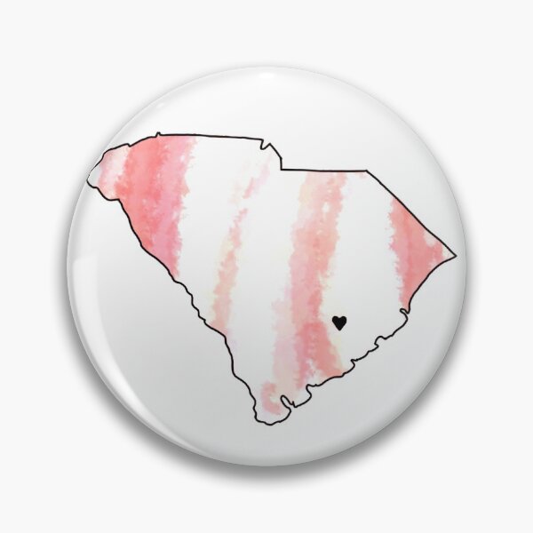 Item preview, Coral Watercolor South Carolina Berkeley County Heart designed and sold by Delaneymaybe.