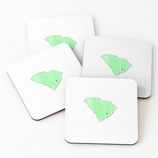 Item preview, Mint Green Watercolor South Carolina Berkeley County Heart designed and sold by Delaneymaybe.