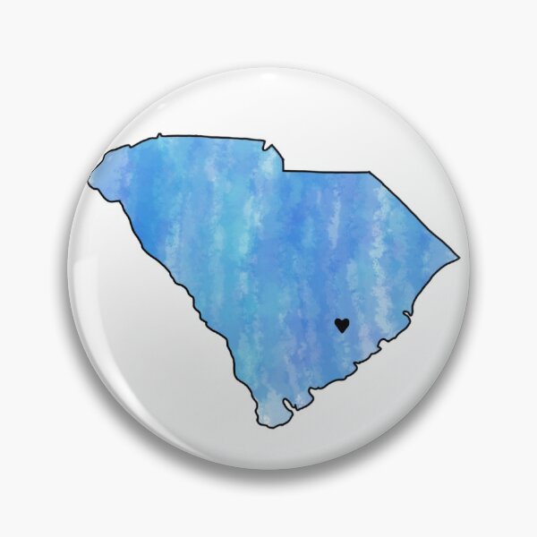 Item preview, Blue Watercolor South Carolina Berkeley County Heart designed and sold by Delaneymaybe.