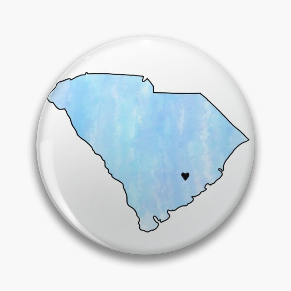 Item preview, Light Blue Watercolor South Carolina Berkeley County Heart designed and sold by Delaneymaybe.