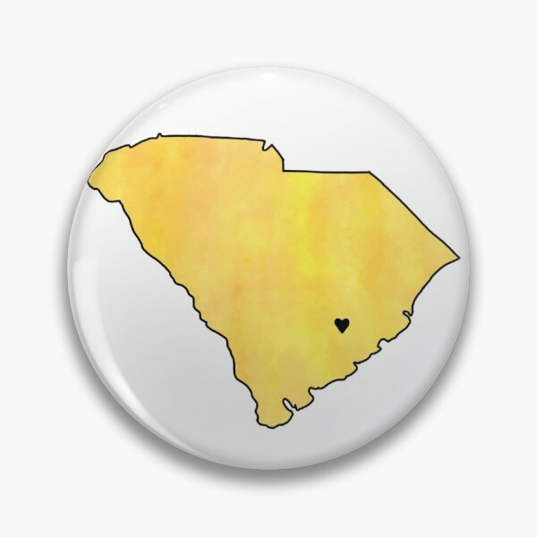 Item preview, Yellow Watercolor South Carolina Berkeley County Heart designed and sold by Delaneymaybe.