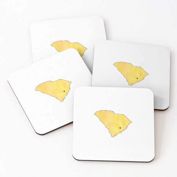 Item preview, Yellow Watercolor South Carolina Berkeley County Heart designed and sold by Delaneymaybe.