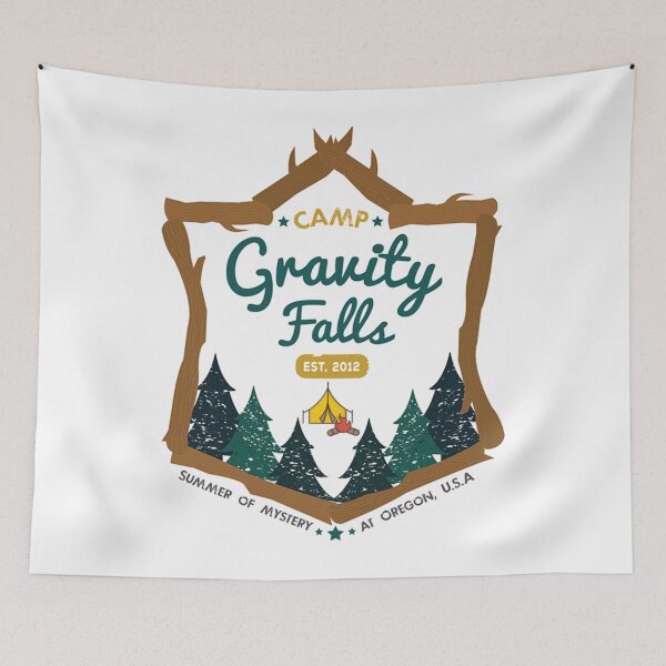 Item preview, Camp Gravity Falls (worn look) designed and sold by letsgoh.