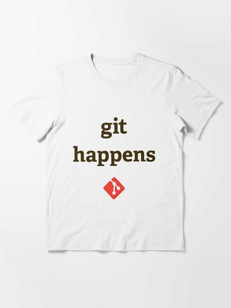 Alternate view of Git Happens Tee Essential T-Shirt