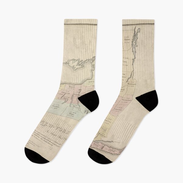 Item preview, Vintage NY State Population Map (1836) designed and sold by BravuraMedia.