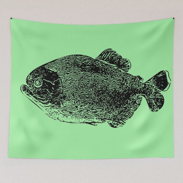 Item preview, Red Bellied Pirahna Black Outline  designed and sold by designsasstultd.