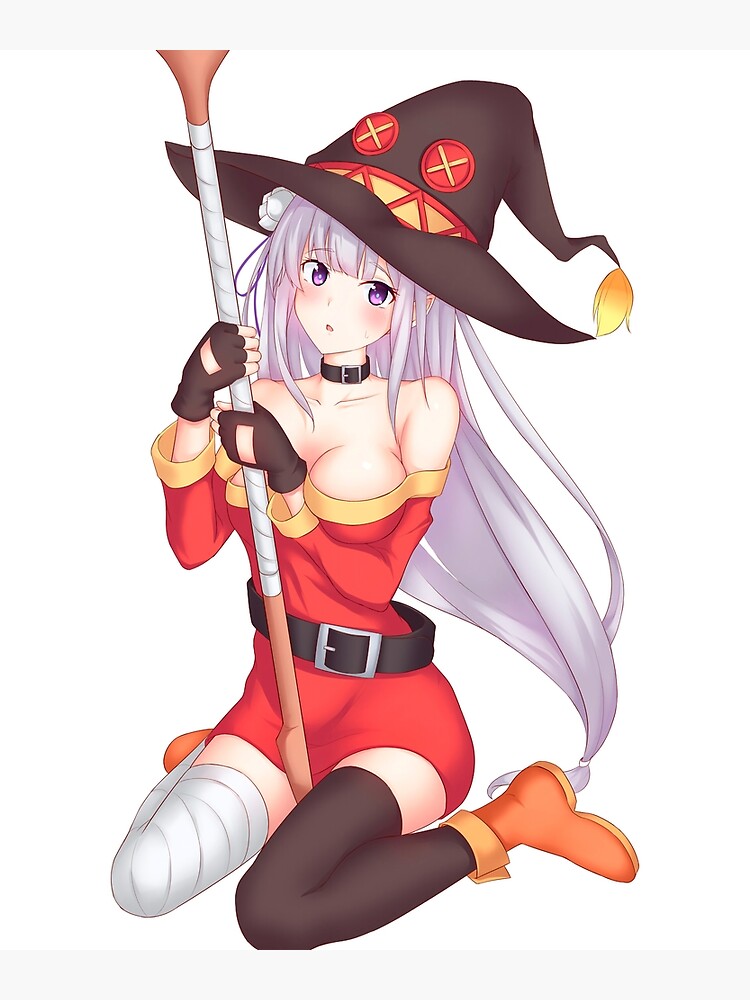 "Witch Emilia Re Zero Konosuba" Poster for Sale by MiroteiEmpire
