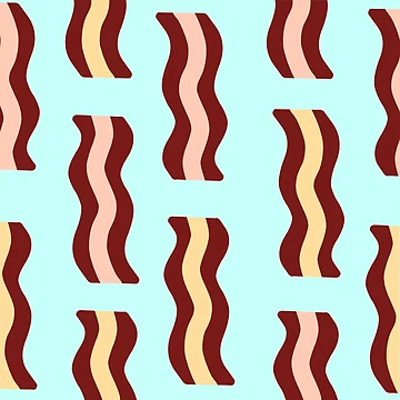 Artwork thumbnail, Little Breakfast Bacon Pattern by SortaFire