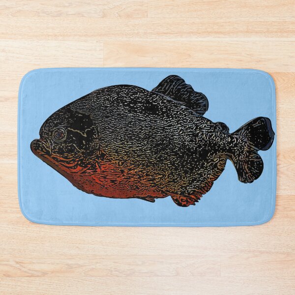 Item preview,  Red Bellied Pirahna Black Print  designed and sold by designsasstultd.