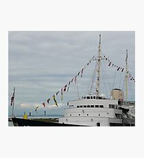 HMY Britannia flags Photographic Print
