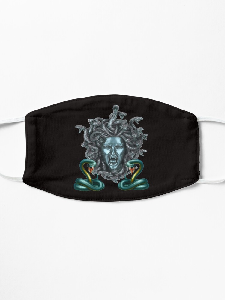 Blue Snake Medusa Gorgon  Mask for Sale by Atteestude