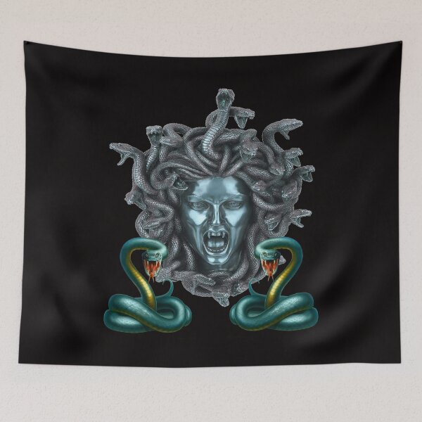 Item preview, Blue Snake Medusa Gorgon  designed and sold by Atteestude.
