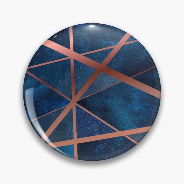 Item preview, Abstract on blue background with Rose Gold stripes. designed and sold by jayne0524.