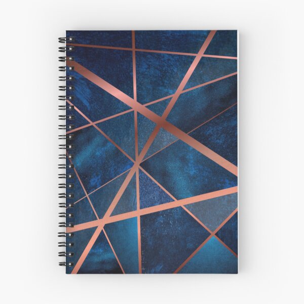 Item preview, Abstract on blue background with Rose Gold stripes. designed and sold by jayne0524.