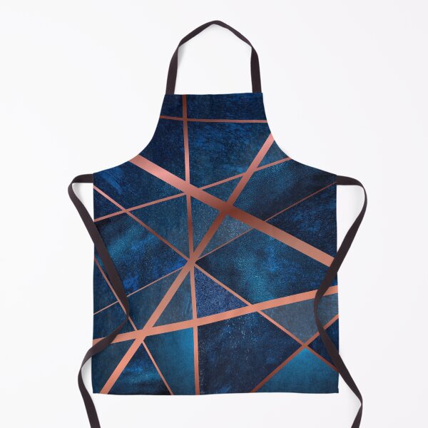 Item preview, Abstract on blue background with Rose Gold stripes. designed and sold by jayne0524.