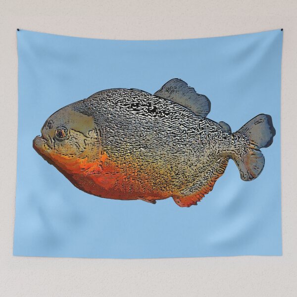 Item preview,  Red Bellied Pirahna Color Print  designed and sold by designsasstultd.