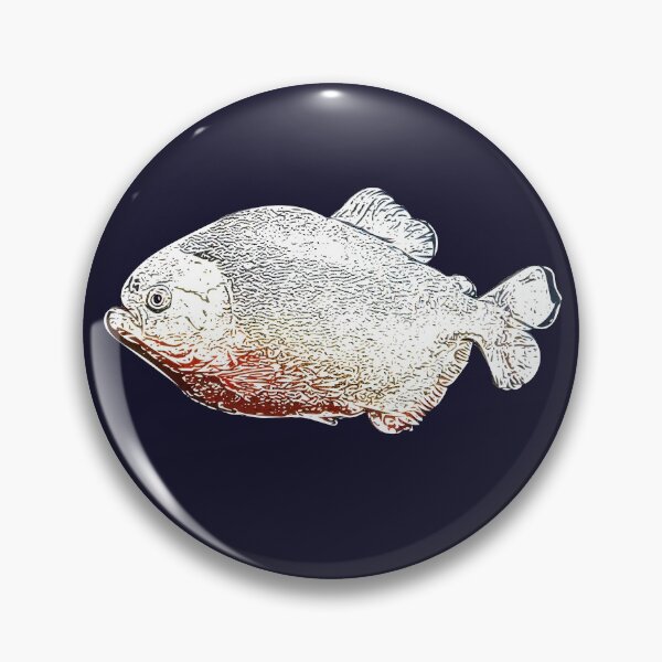 Item preview,  Red Bellied Pirahna White Print  designed and sold by designsasstultd.