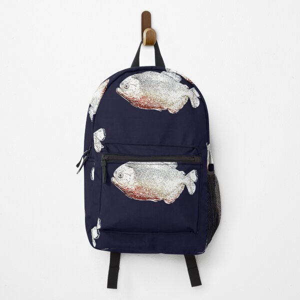 Item preview, Red Bellied Pirahna White Print designed and sold by designsasstultd.