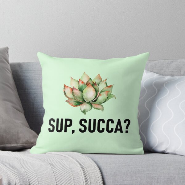 Item preview, Sup Succa? Succulents Pun - Watercolor Floral  designed and sold by MysticMagpie.