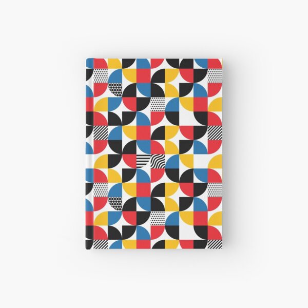 Patterned Colorful Graphic Design  Hardcover Journal