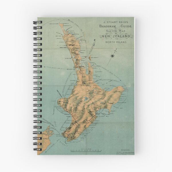 Item preview, Vintage Map of North Island New Zealand (1880) designed and sold by BravuraMedia.