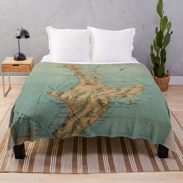 Item preview, Vintage Map of North Island New Zealand (1880) designed and sold by BravuraMedia.