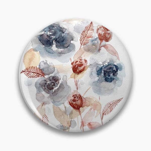 Item preview, Red and Blue Flower Bouquet Floral Loose Watercolor designed and sold by Madeline Hollar.