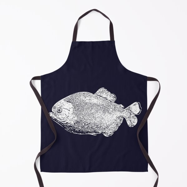 Item preview, Red Bellied Pirahna White Outline designed and sold by designsasstultd.