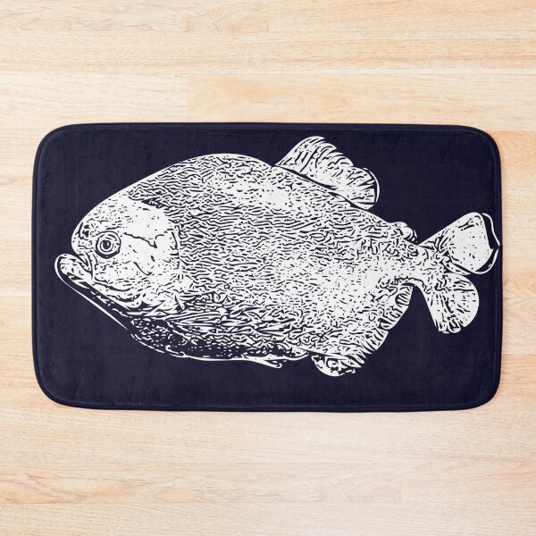 Item preview,  Red Bellied Pirahna White Outline designed and sold by designsasstultd.