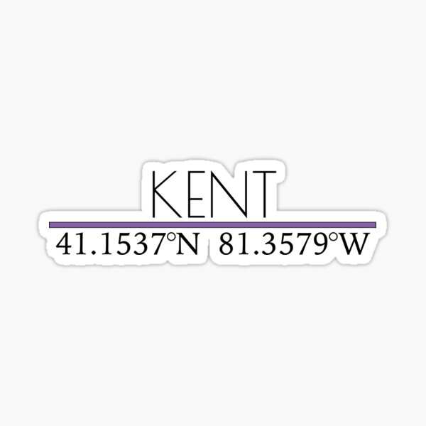 Item preview, Kent Coordinates Sticker designed and sold by wutheringziall.