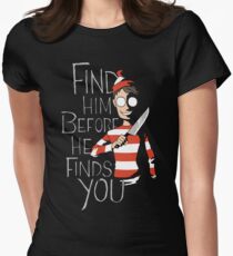 Hiding in the Dark Women's Fitted T-Shirt