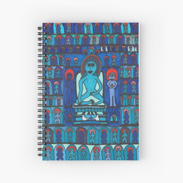 A Blue Buddhist Piece Spiral Notebook