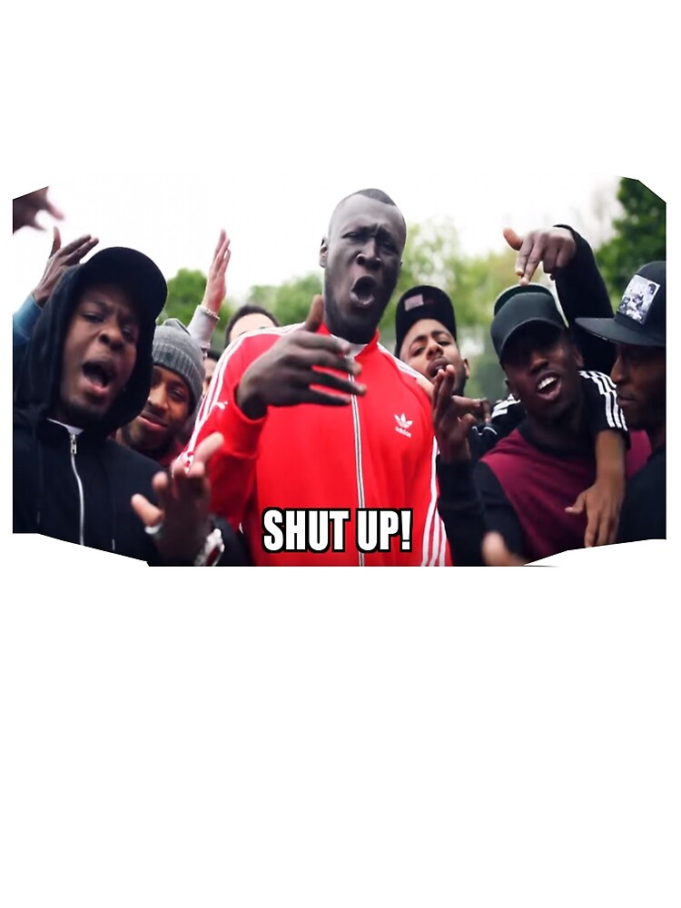 Stormzy Meme Shut Up Grime Greeting Card By Righteousonix Redbubble