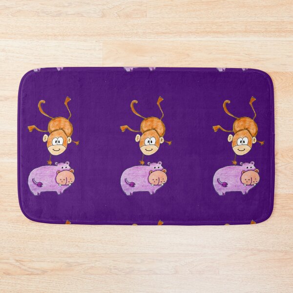 Item preview, Acrobat animals: Monkey jumping on a hippo designed and sold by JoAnnFineArt.