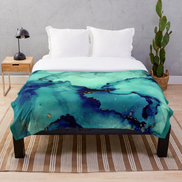 Item preview, Navy Seas- Abstract Alcohol Ink Painting designed and sold by True Illustration.