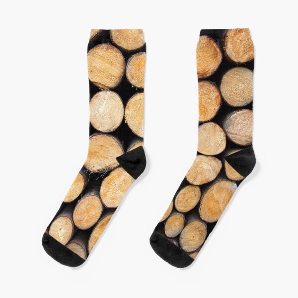 Wooden logs Socks