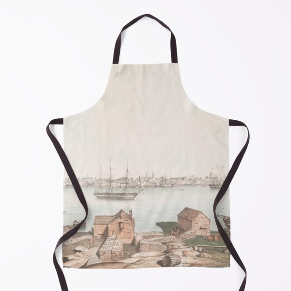 Item preview, Vintage Illustrative View of Newburyport MA (1846) designed and sold by BravuraMedia.