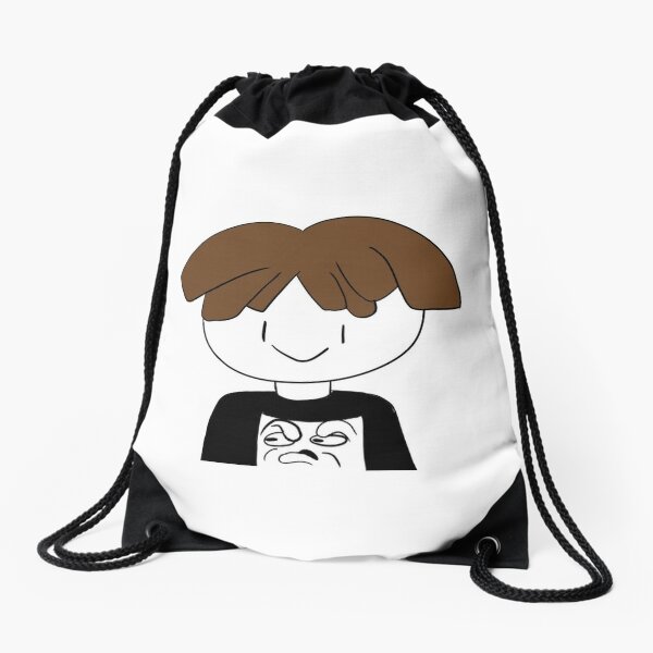 Games Drawstring Bags Redbubble - roblox bacon hair raid shelter