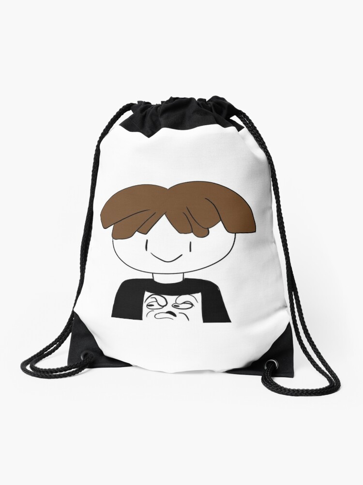 Roblox Bacon Hair Avatar Drawstring Bag By Donuttheneko Redbubble - bacon hair roblox mask by officalimelight redbubble