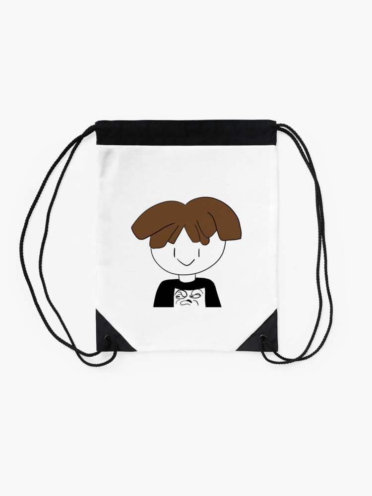 Roblox Bacon Hair Avatar Drawstring Bag By Donuttheneko Redbubble - black sunglasses roblox face hair desktop face transparent