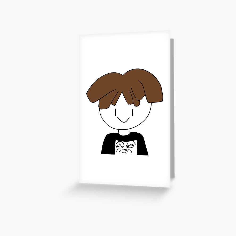 Roblox Bacon Hair Avatar Greeting Card By Donuttheneko Redbubble - pelo tocino roblox how to get robux no money