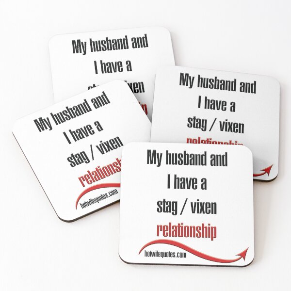 Artikelvorschau, My husband and I have a stag / vixen relationship entworfen und verkauft von hotwifequotes.